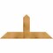 Ekena Millwork Portland Rough Sawn Timber Gable Bracket, Western Red Cedar, 48"W x 22"H x 4"D x 6"F, 11/12 Pitch GBW048X22X0406POR00RWR - alternate 1